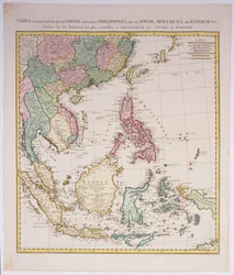 Zuid-Azië van China tot Nieuw-Guinea, inclusief de Indonesische archipel en de Filippijnen, ca. 1700